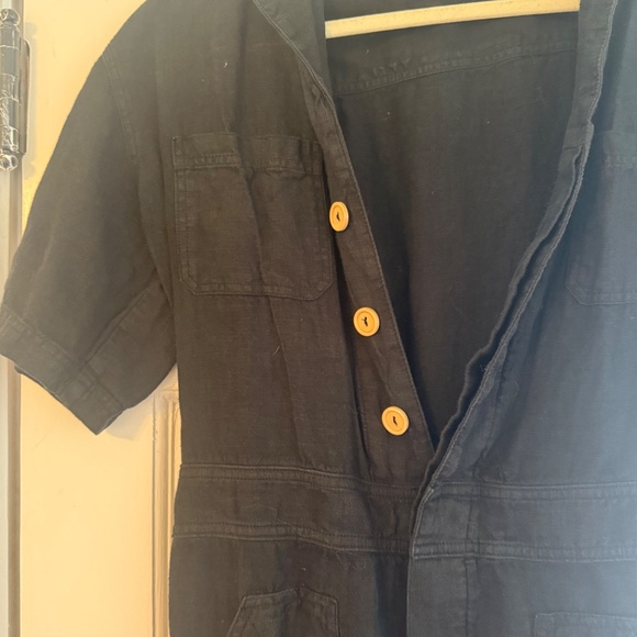 Mate the Label Linen Short Sleeve Jumpsuit - Picture 6 of 6